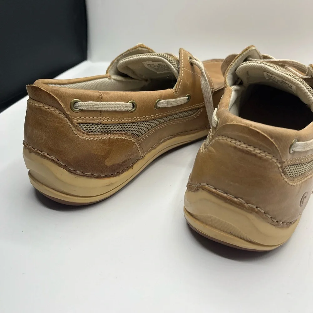 Rockport Tan Leather Boat Shoes